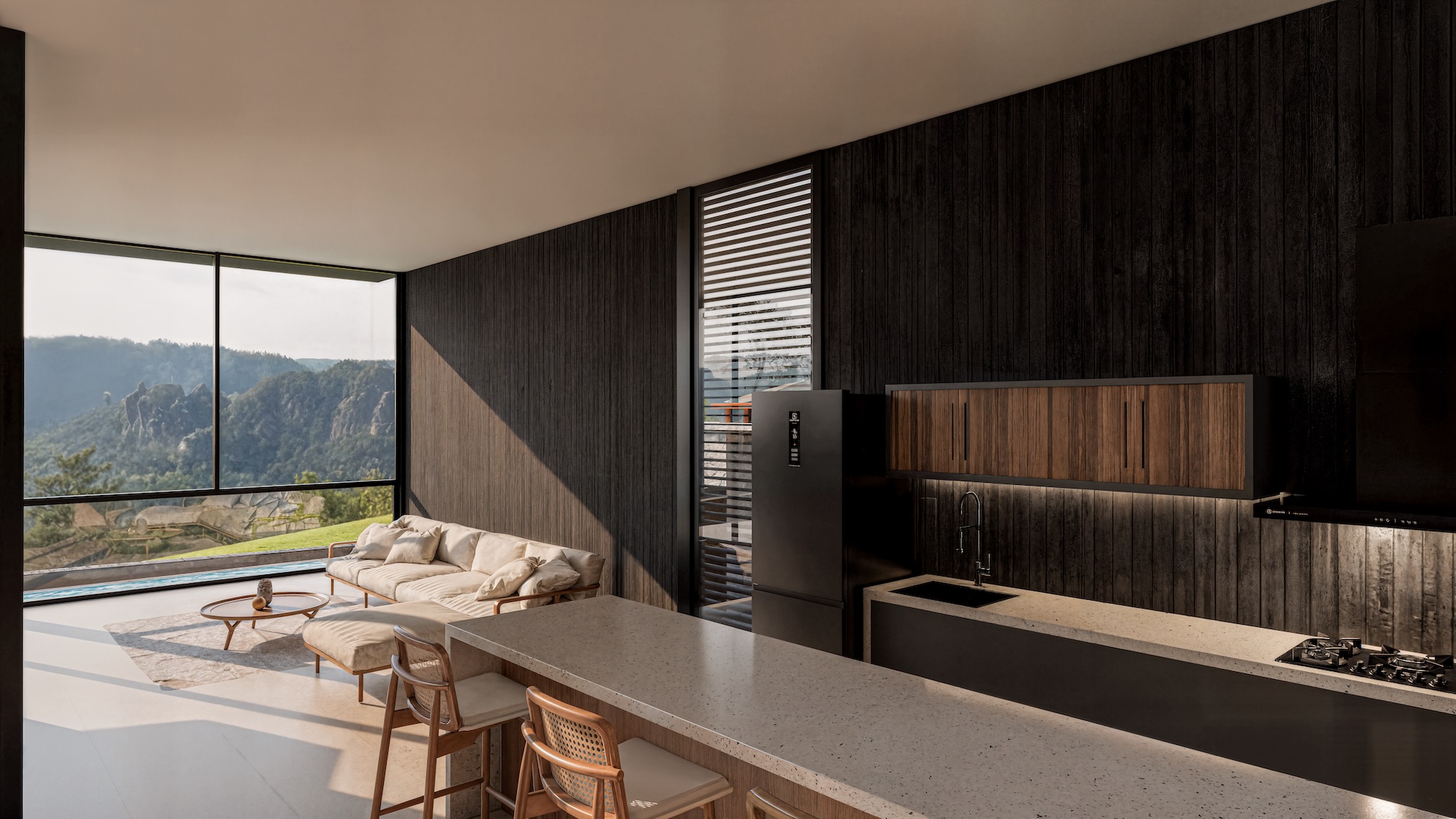 Kitchen & living — Villa 1